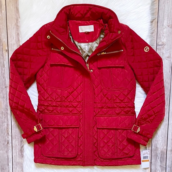 MICHAEL Michael Kors Jackets & Blazers - MICHAEL Michael Kors Quilted Crimson Red Jacket